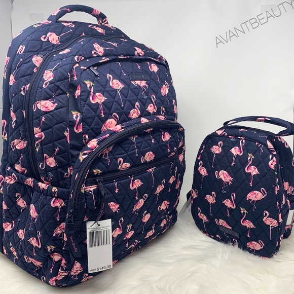 Vera Bradley Handbags - Flamingo Vera Bradley large backpack lunchbunch